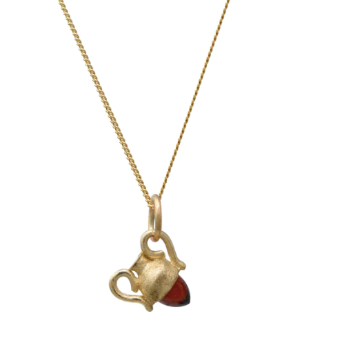 14k Yellow Gold Amphora Necklace