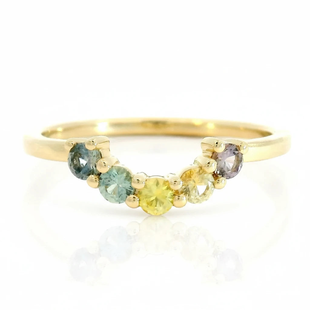 Arco De Vella No. 3 Ring - 14k Gold & Montana Sapphire