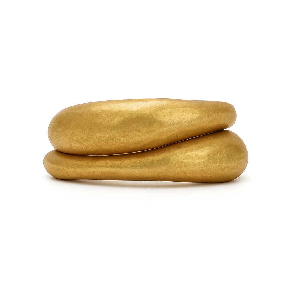 Bronze Ellipse Band Stacking Ring