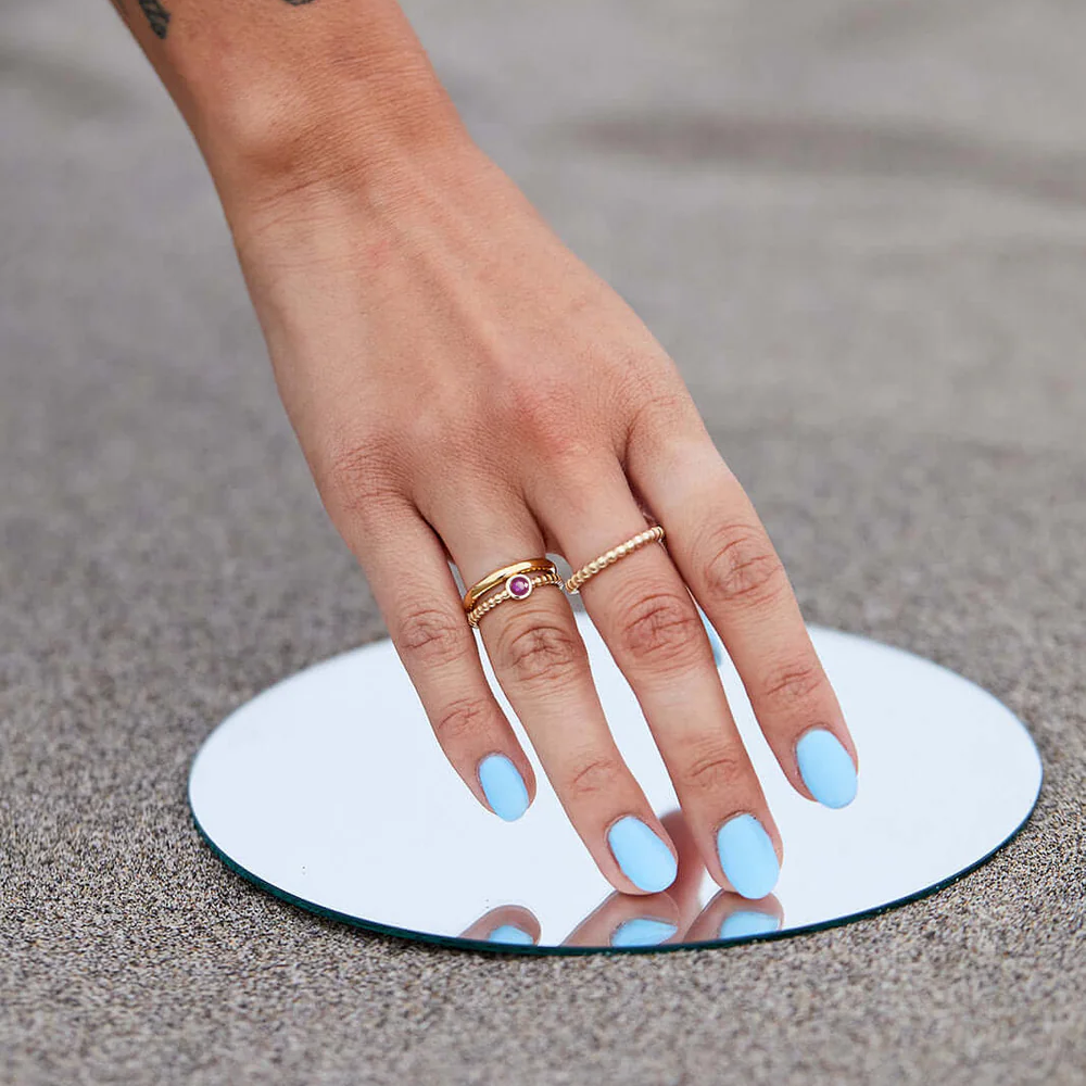 Everyday Naz Ring - 14k Gold & Pink Sapphire