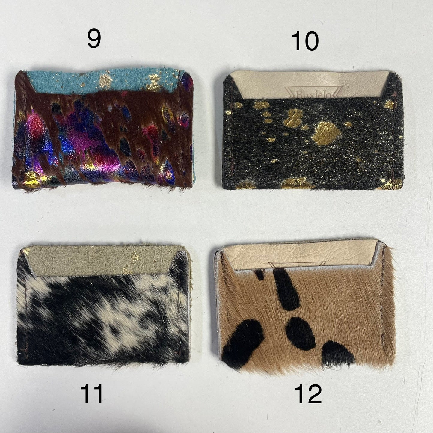 Four speer slim leather wallets