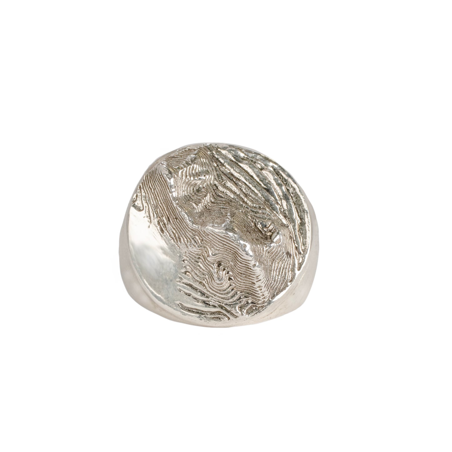 Sandia Crest – Heavy Sterling Silver Circle Signet Ring