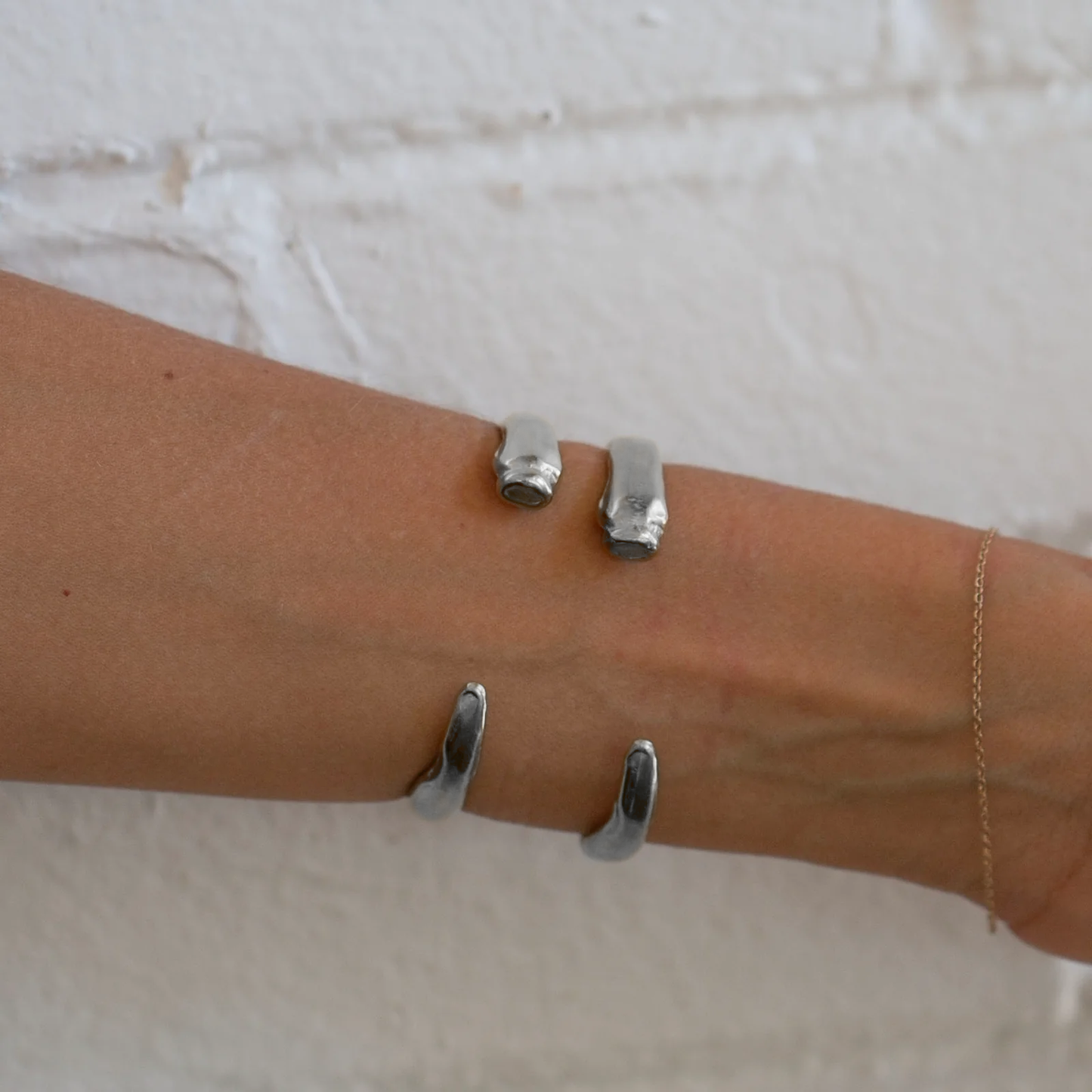 Diablo Cuff – Hand Cast Sterling Silver