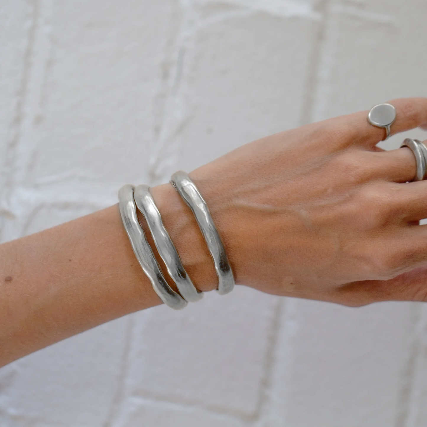 Diablo Cuff – Hand Cast Sterling Silver