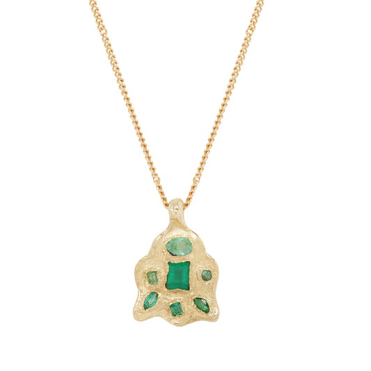 Symplegma Emerald Pendant