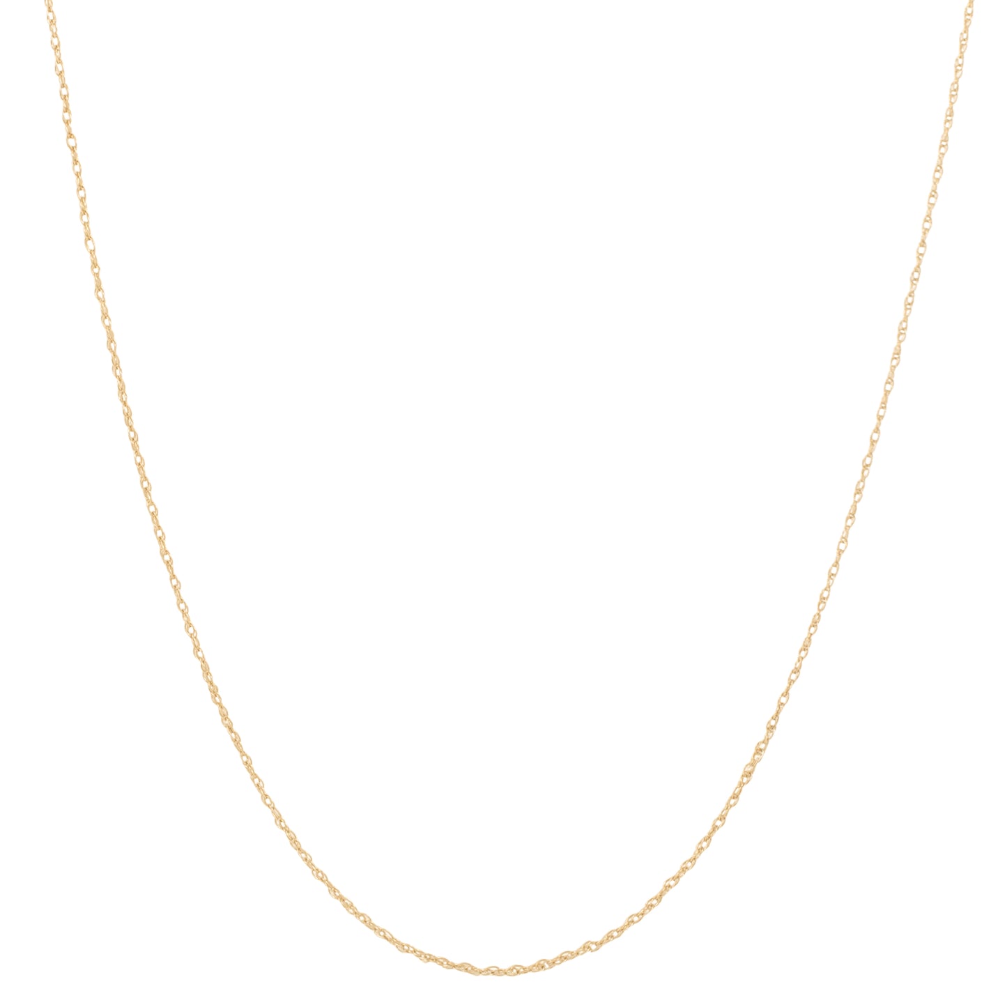 10k Yellow Gold Rope Chain Necklace
