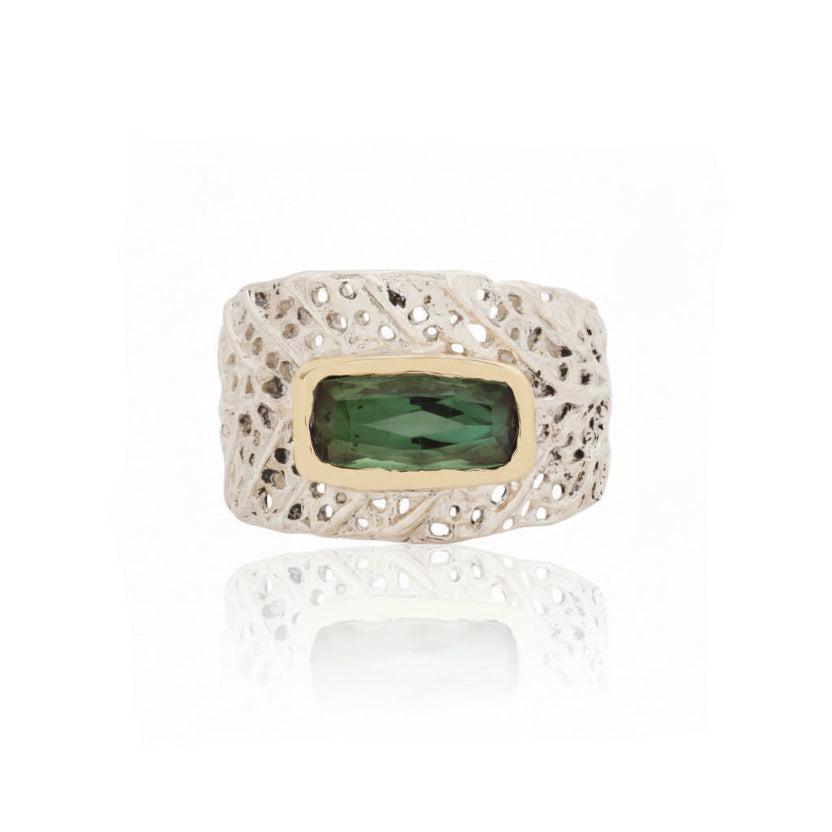 Tourmaline Adjustable Litter-Fall Ring VI