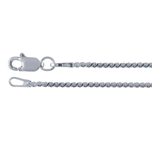Serpentine Chain Necklace - Sterling Silver Snake Chain