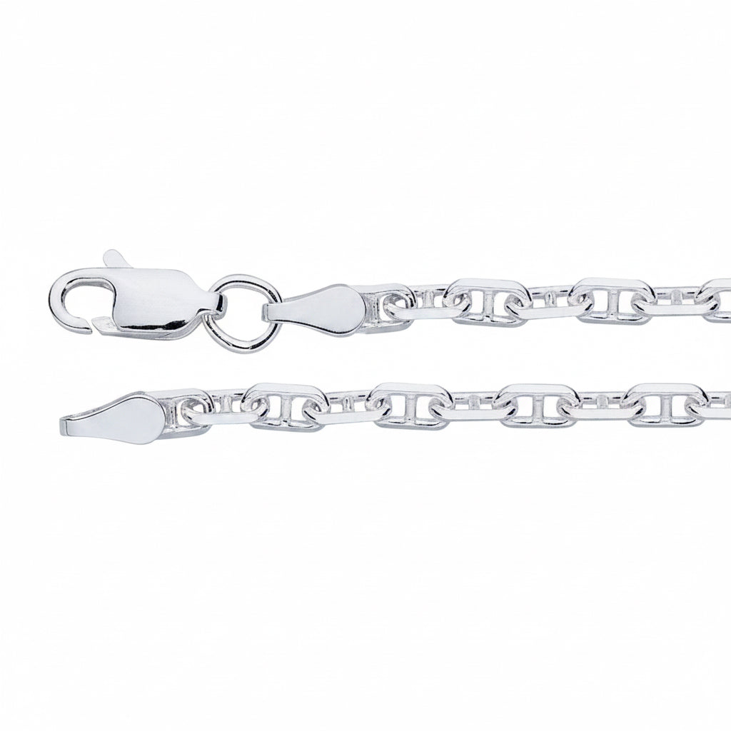 Anchor Link Chain Necklace - Sterling Silver Bold Link Chain
