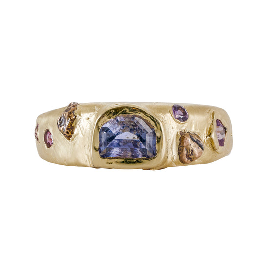 Myrrh Ring III- Purple Sapphires