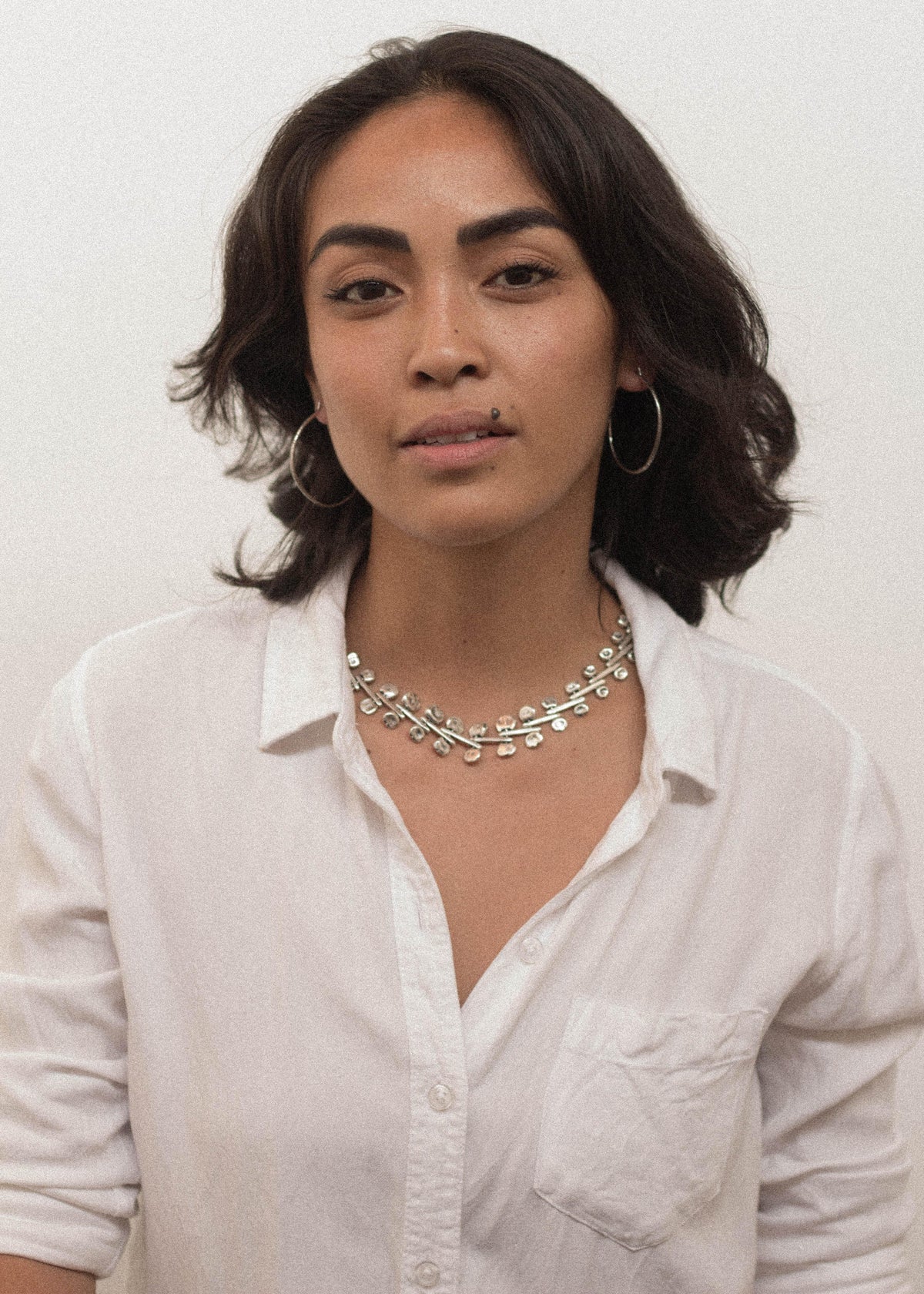 Ocotillo Collar Necklace - Sterling Silver Kinetic Chain