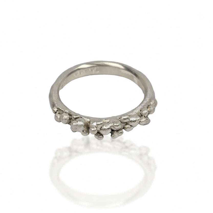 Sterling Silver Cluster Stacking Ring