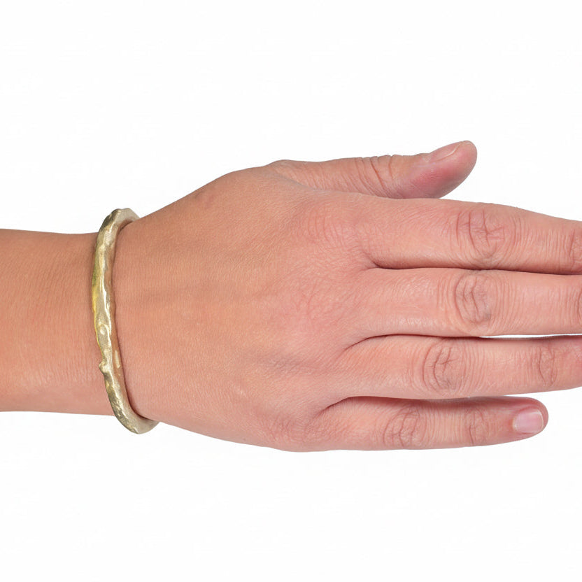 Wide Bronze Organic Cuff Bracelet