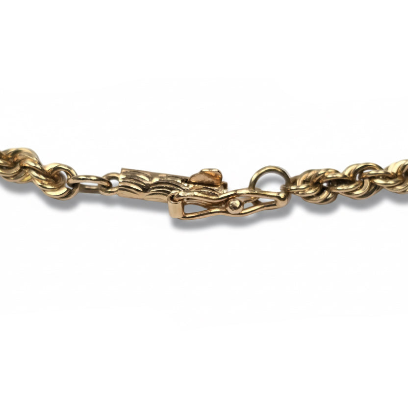 Rope Chain Bracelet - 14k Yellow Gold