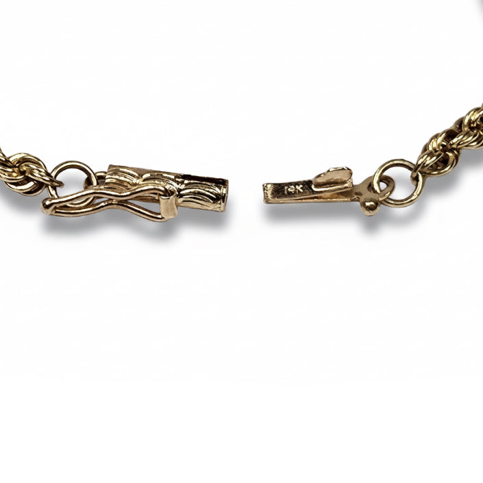 Rope Chain Bracelet - 14k Yellow Gold