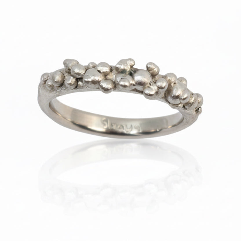 Sterling Silver Cluster Stacking Ring