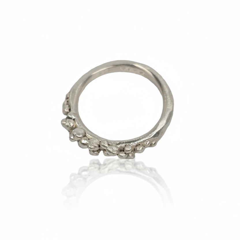Sterling Silver Cluster Stacking Ring