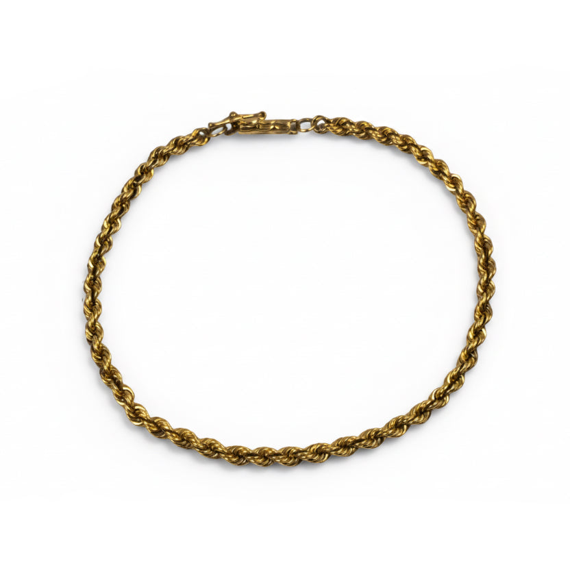 Rope Chain Bracelet - 14k Yellow Gold