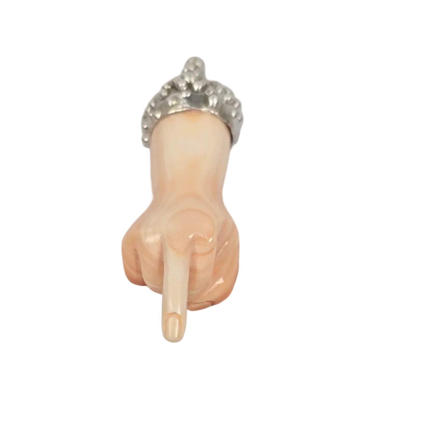 Hand Pendants - Sterling Silver with Hand-Carved Shell