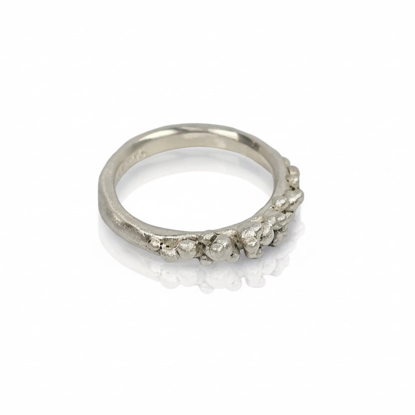 Sterling Silver Cluster Stacking Ring