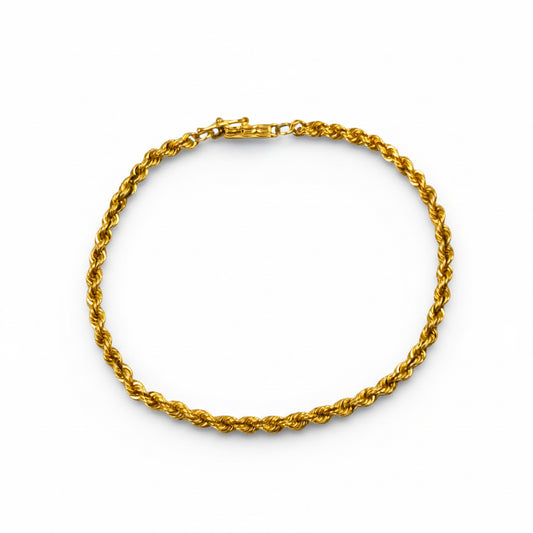 Rope Chain Bracelet - 14k Yellow Gold