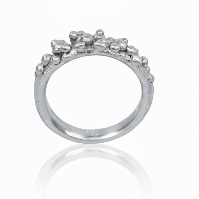 Sterling Silver Cluster Stacking Ring