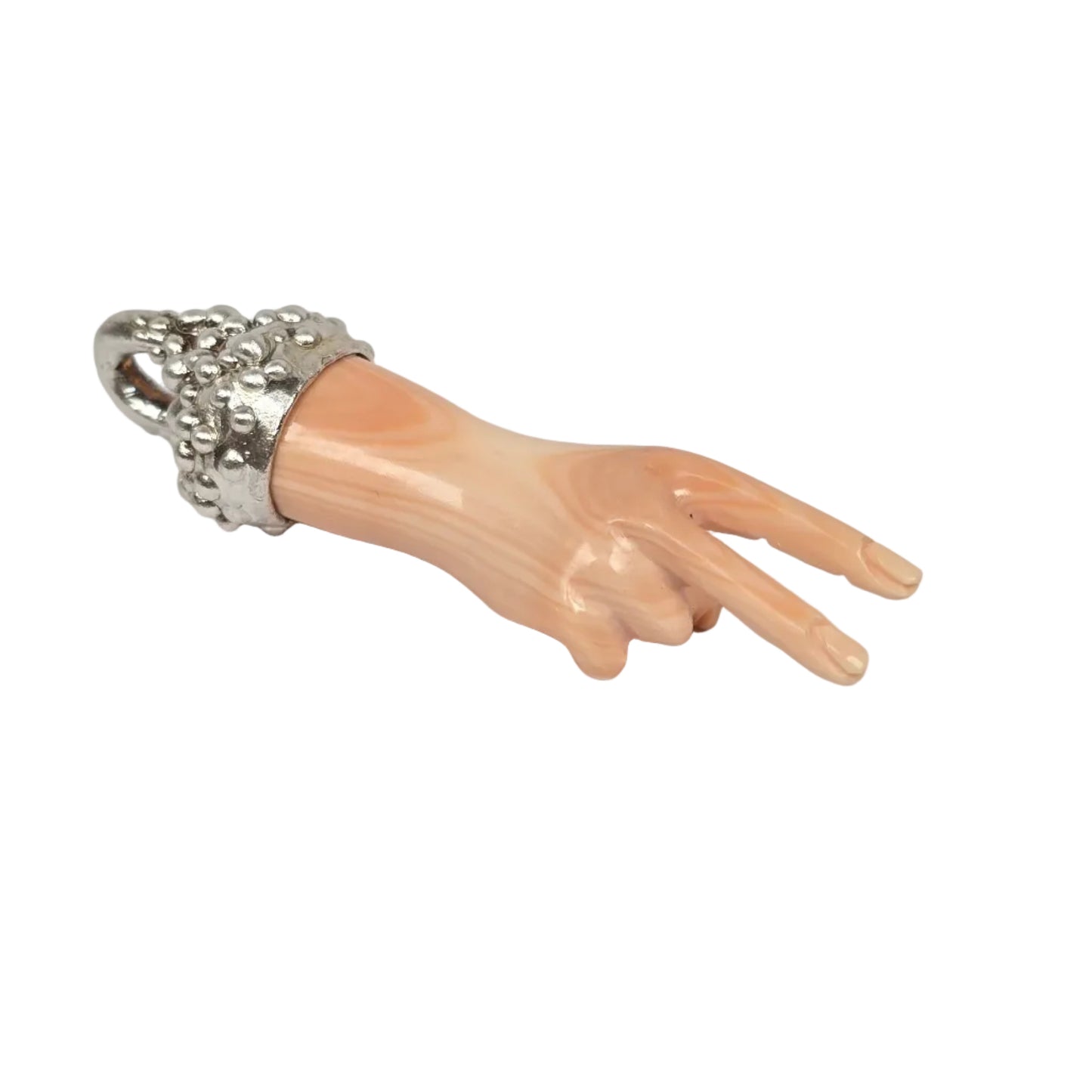 Hand Pendants - Sterling Silver with Hand-Carved Shell