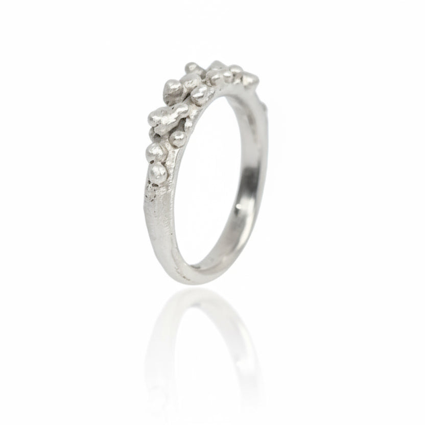 Sterling Silver Cluster Stacking Ring