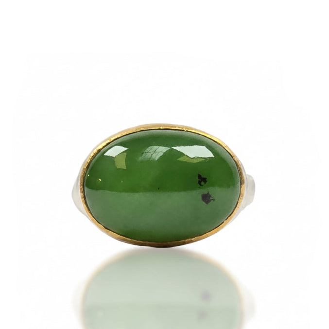 Siberian Jade Shine Ring