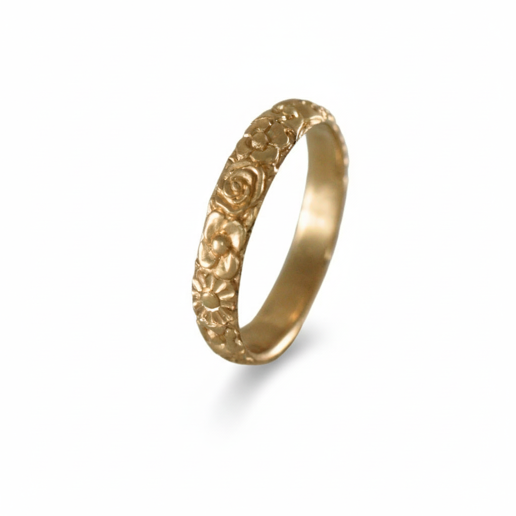 Secret Garden Band – 14k Yellow Gold