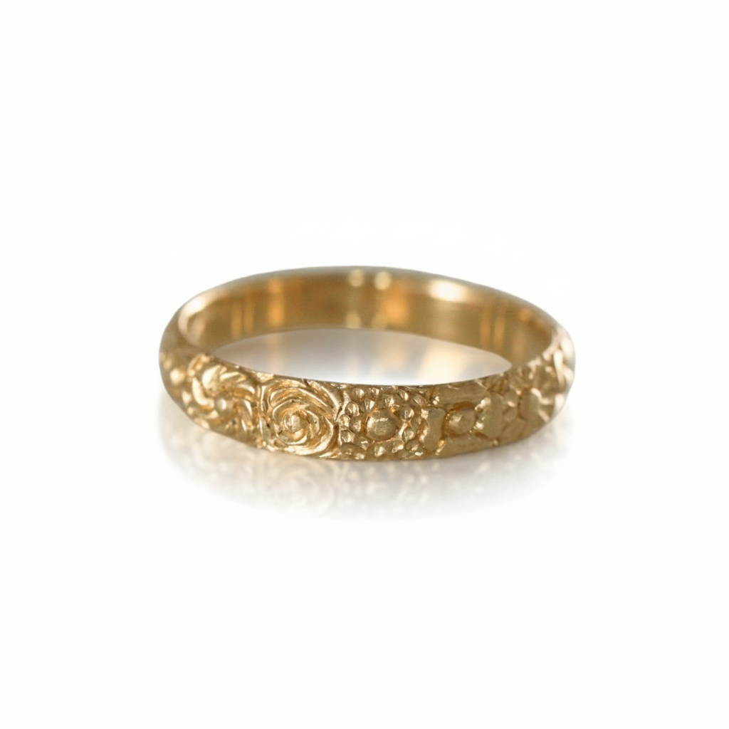 Secret Garden Band – 14k Yellow Gold