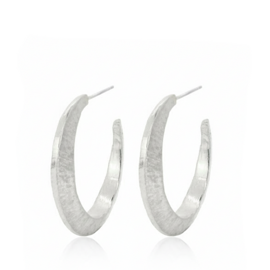Silver Nairobi Hoop Earrings – Sterling Silver